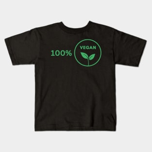 100% Vegan t-shirt Kids T-Shirt